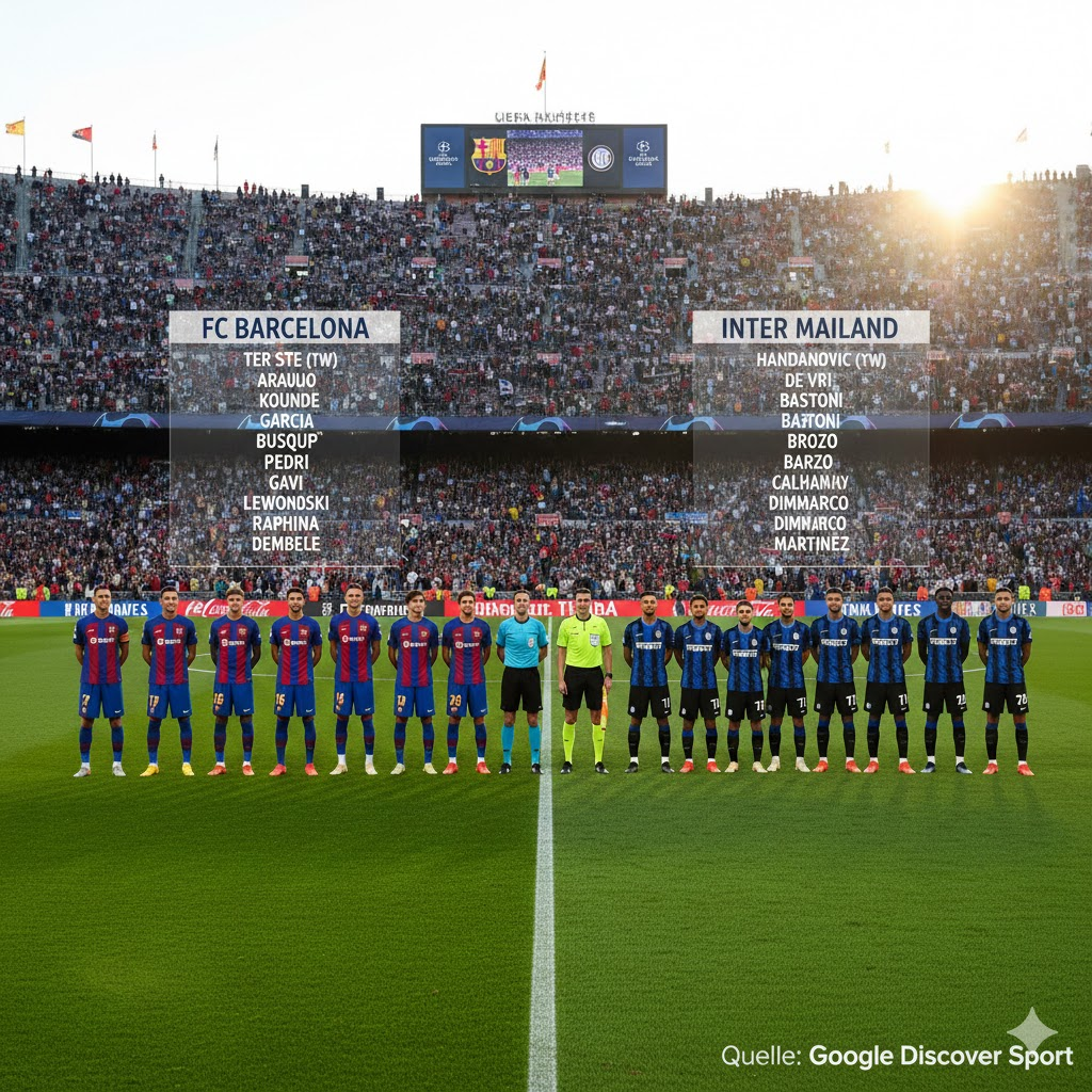 Aufstellungen: Teilnehmer: FC Barcelona gegen Inter Mailand – Alle Infos, Spieler & Analyse