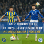 ticker: teilnehmer: lok leipzig gegen fc schalke 04