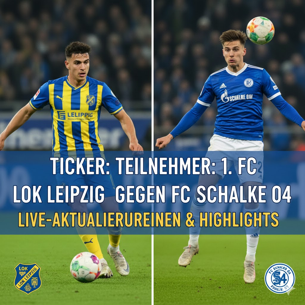 Ticker: Teilnehmer: Lok Leipzig gegen FC Schalke 04 – Alle Infos zum Traditionsduell