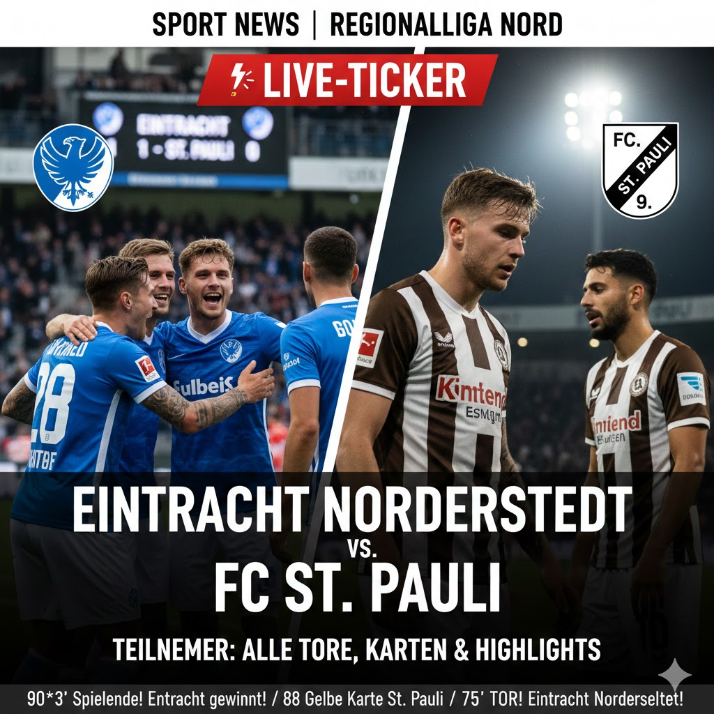 Ticker: teilnehmer: eintracht norderstedt gegen fc st. pauli – DFB-Pokal 2025/26