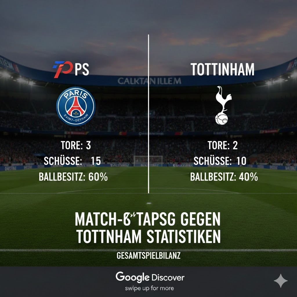 teilnehmer: psg gegen tottenham statistiken
