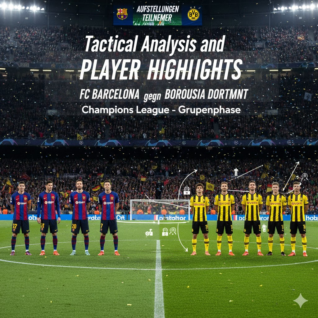 aufstellungen: teilnehmer: fc barcelona gegen borussia dortmund