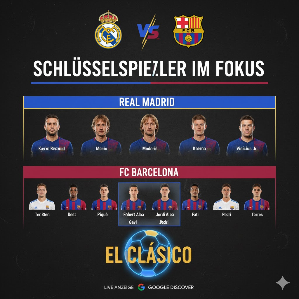 aufstellungen: teilnehmer: real madrid gegen fc barcelona